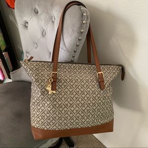 Tommy Hilfiger Large Tan/Brown Tote
